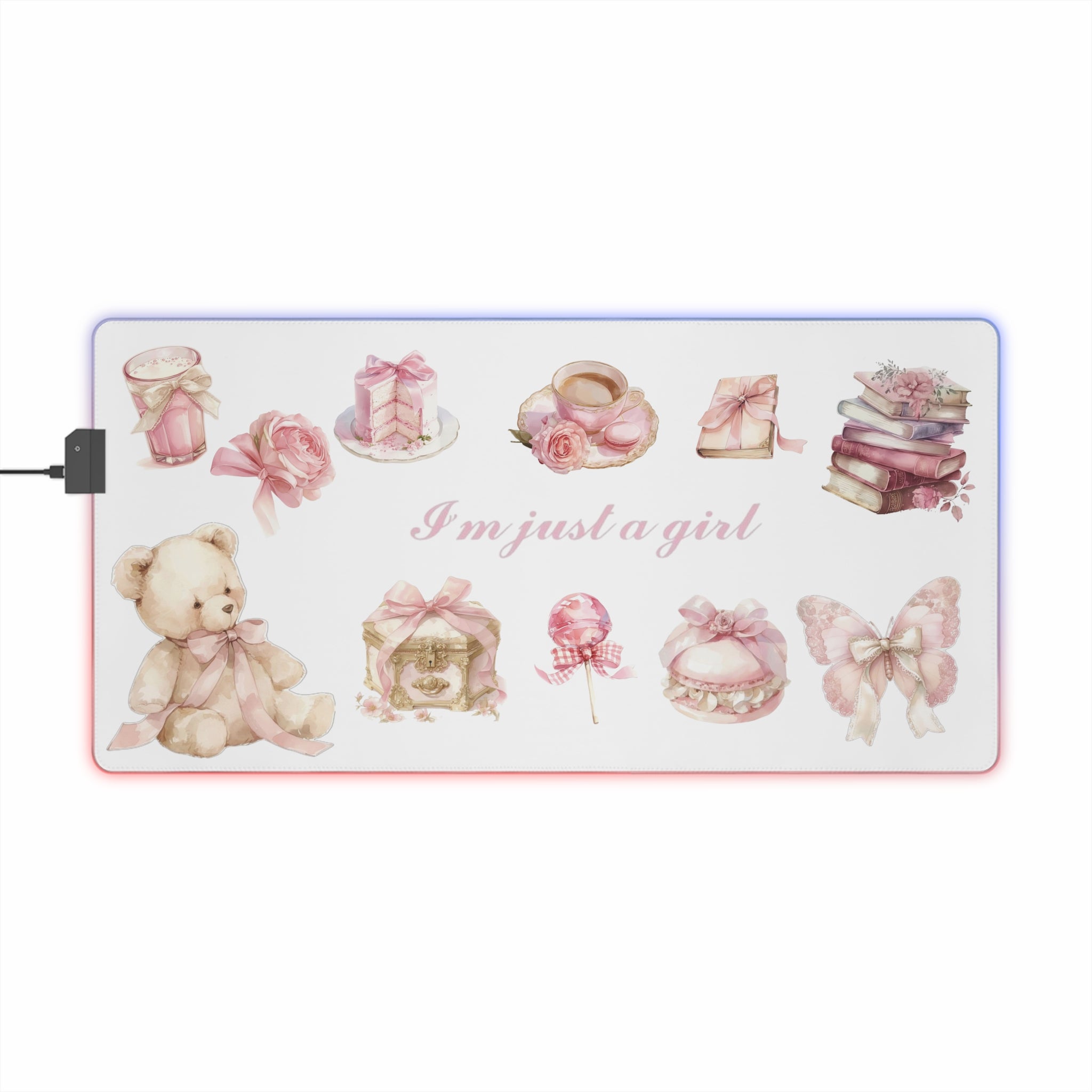 I'm just a girl LED Gaming Mouse Pad