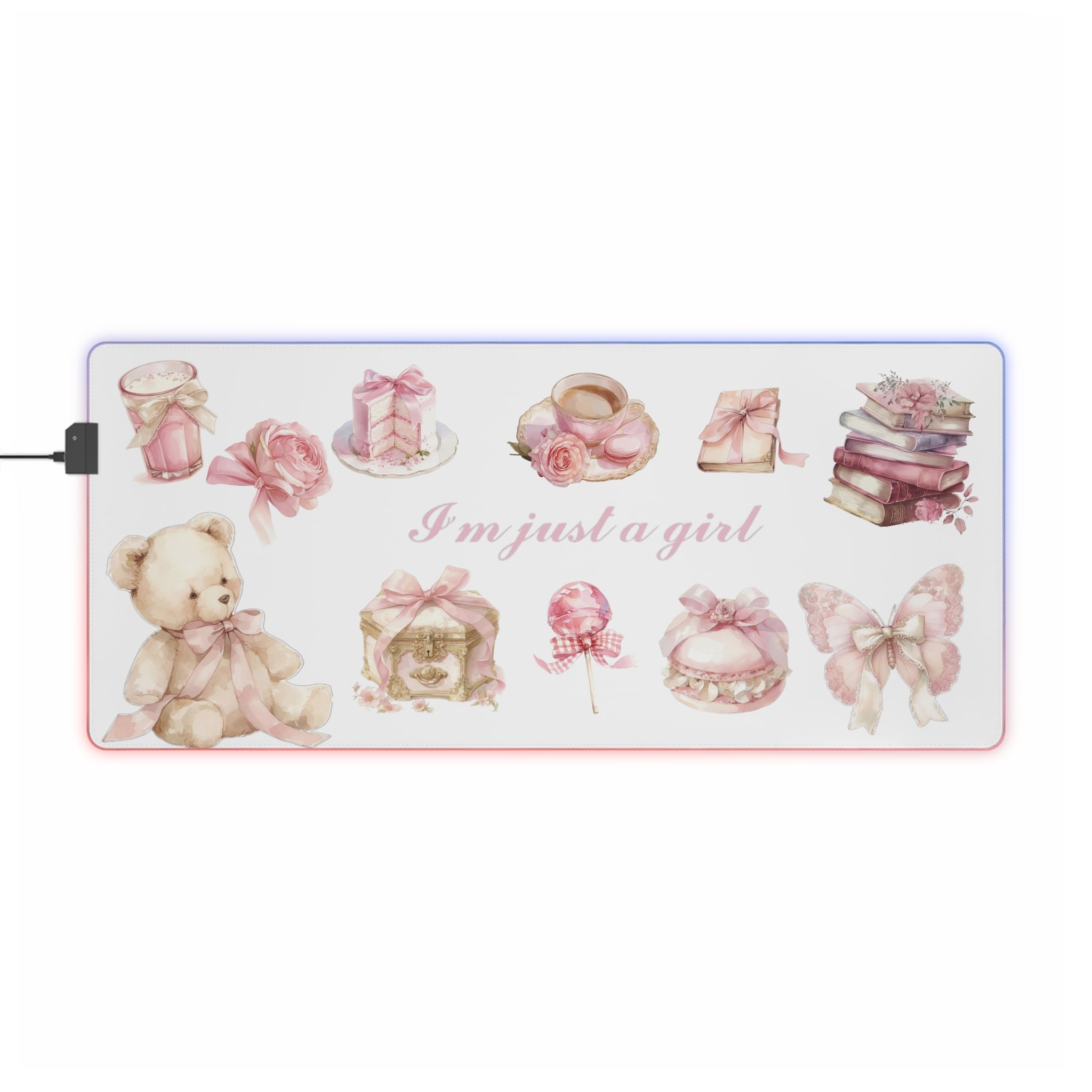 I'm just a girl LED Gaming Mouse Pad