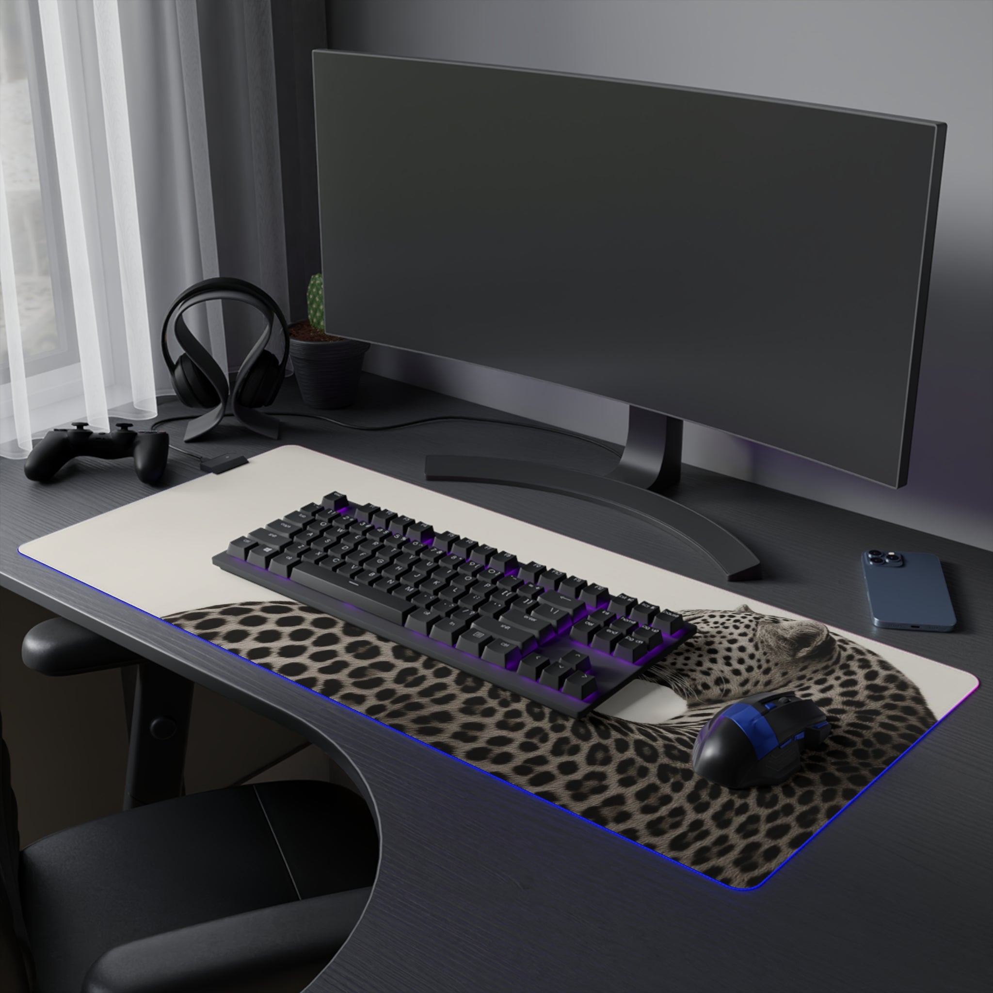 Leopard LED Gaming WHITE