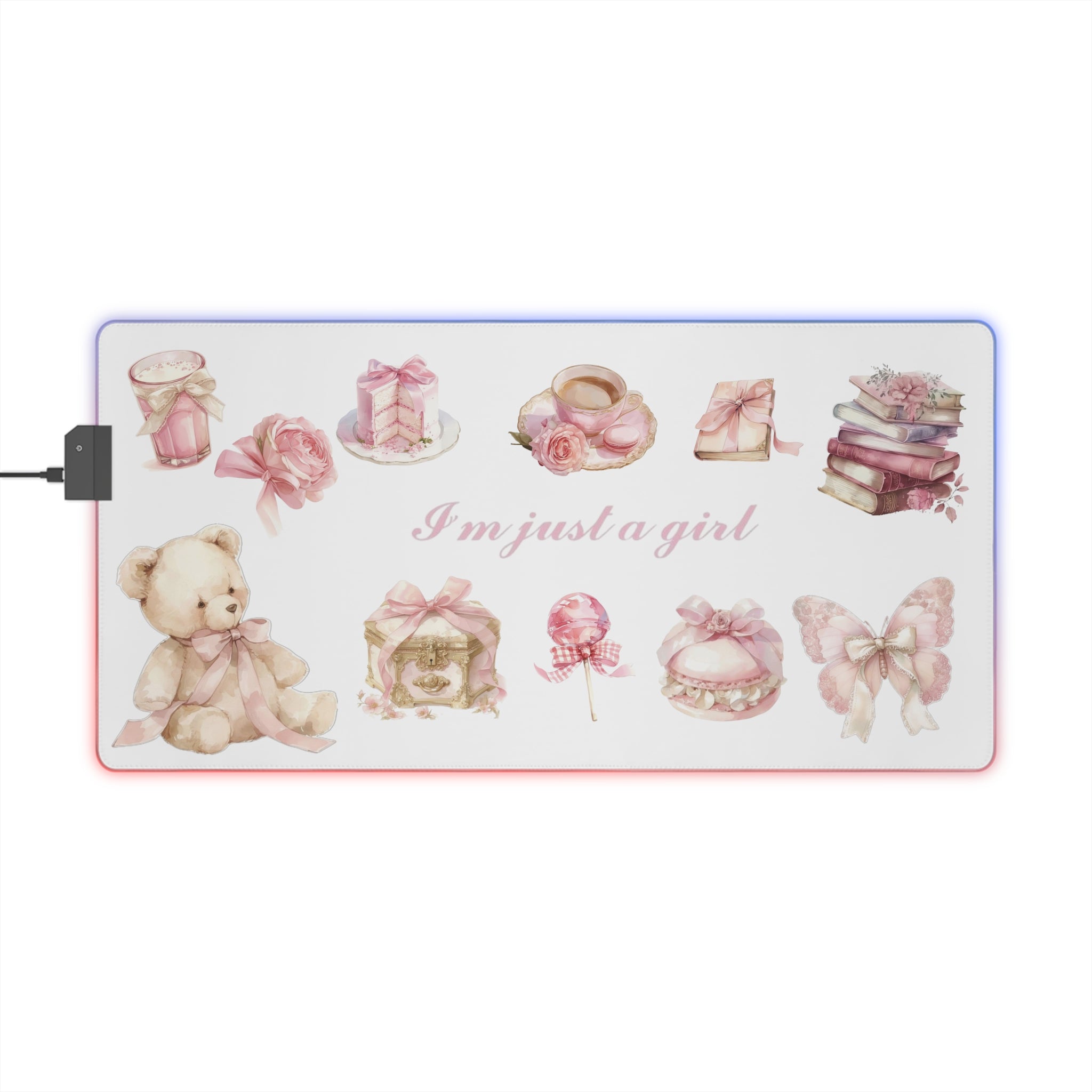 I'm just a girl LED Gaming Mouse Pad