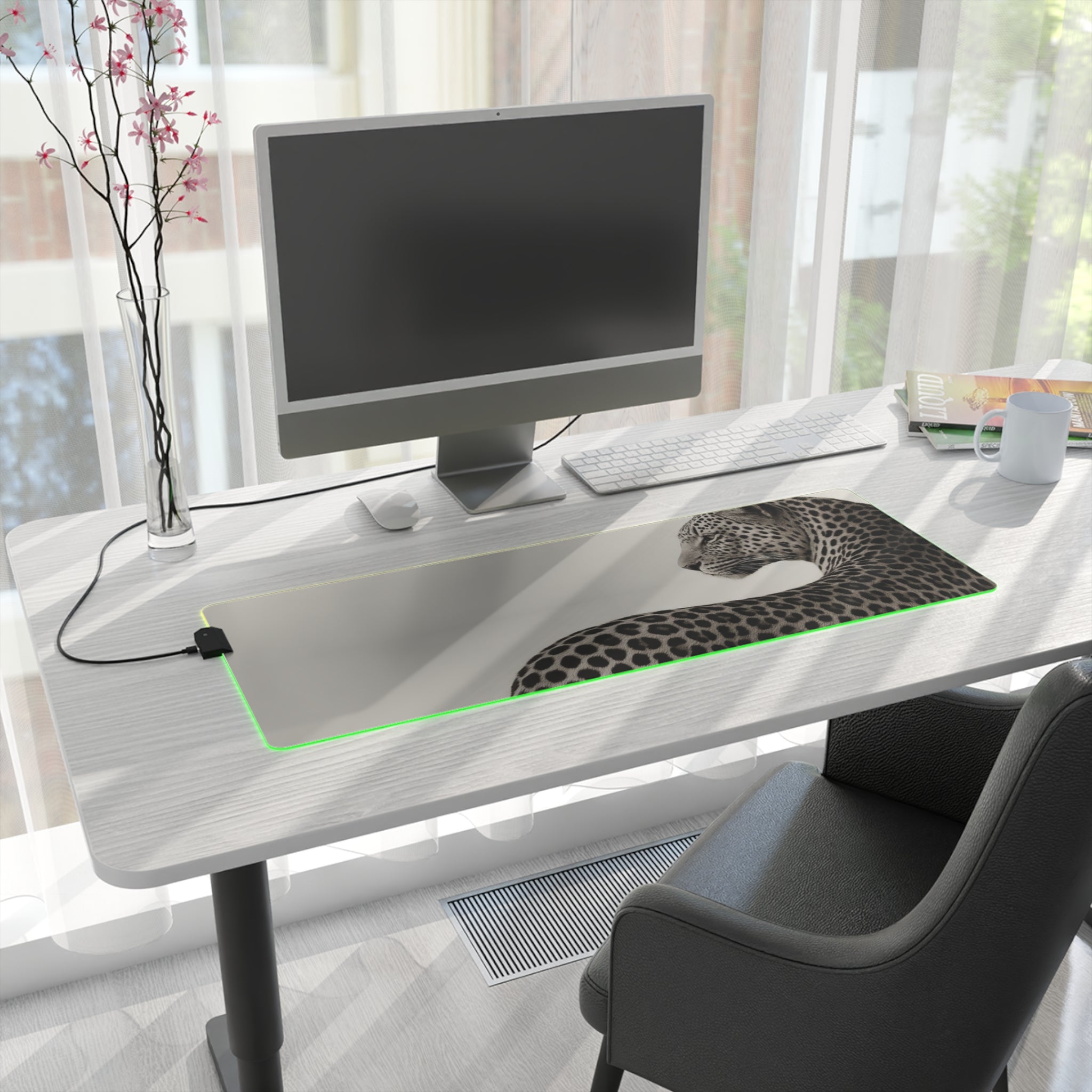 Leopard LED Gaming WHITE