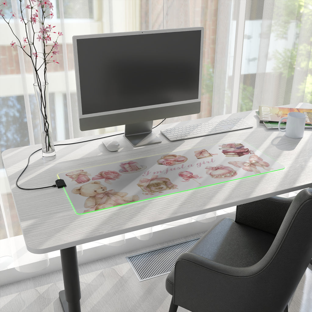 I'm just a girl LED Gaming Mouse Pad