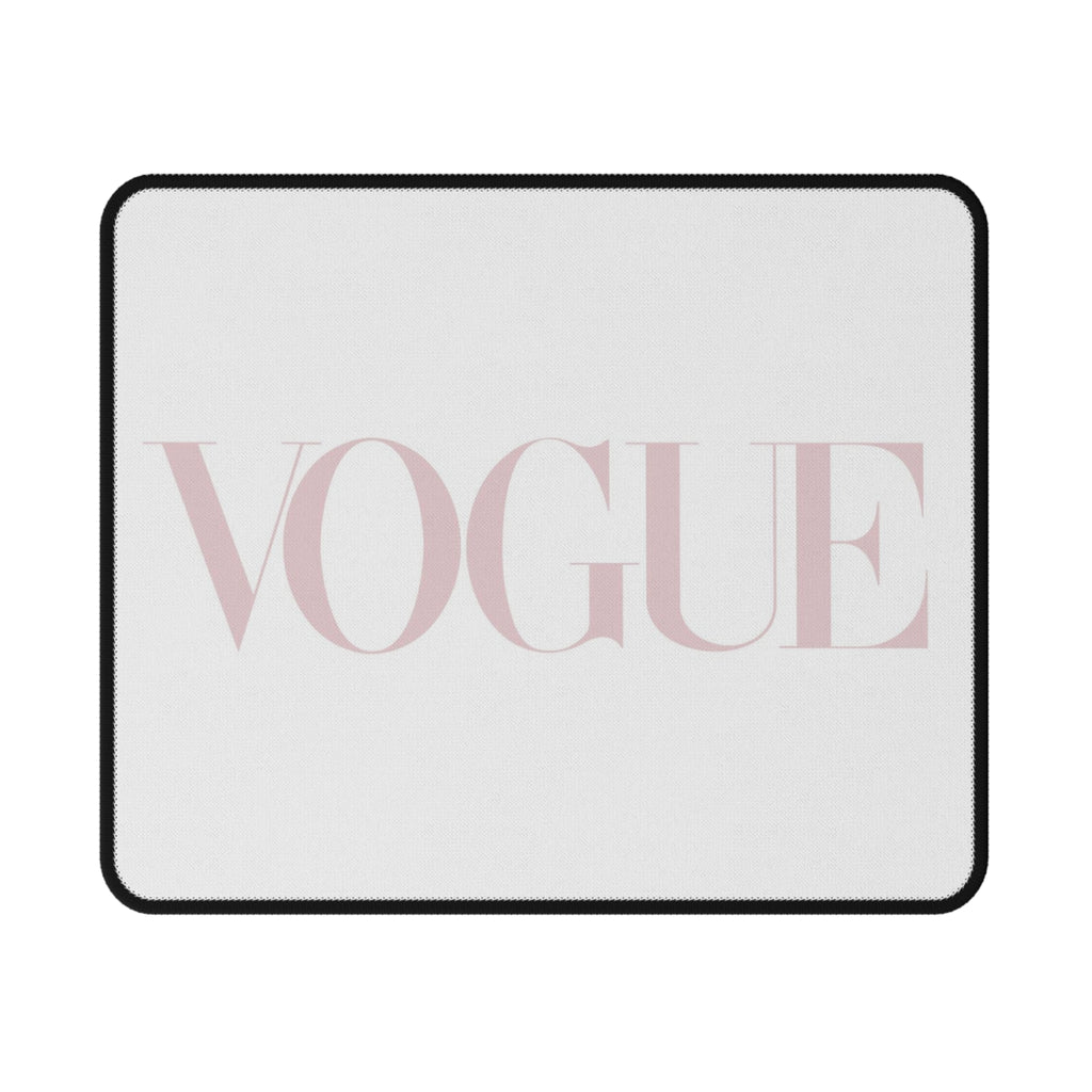 VOGUE Pink Logo Non-Slip Gaming Mouse Pad