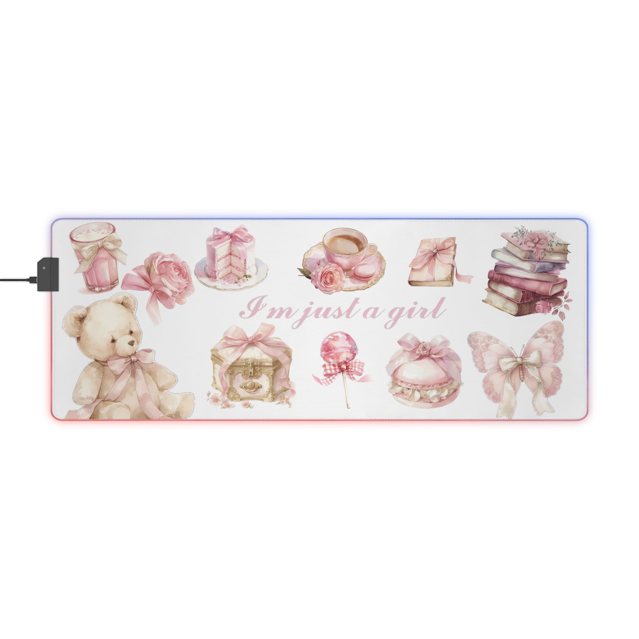 I'm just a girl LED Gaming Mouse Pad