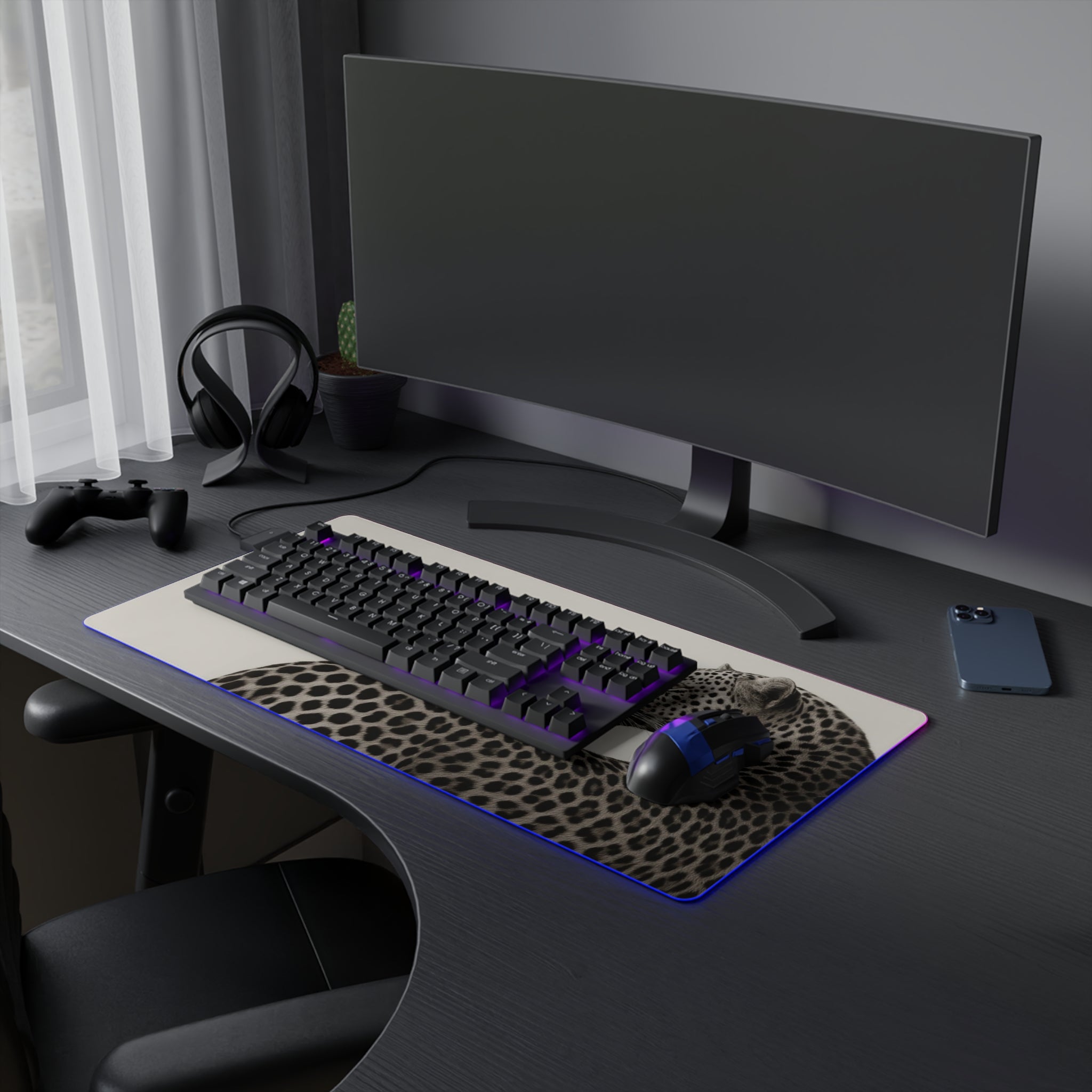 Leopard LED Gaming WHITE