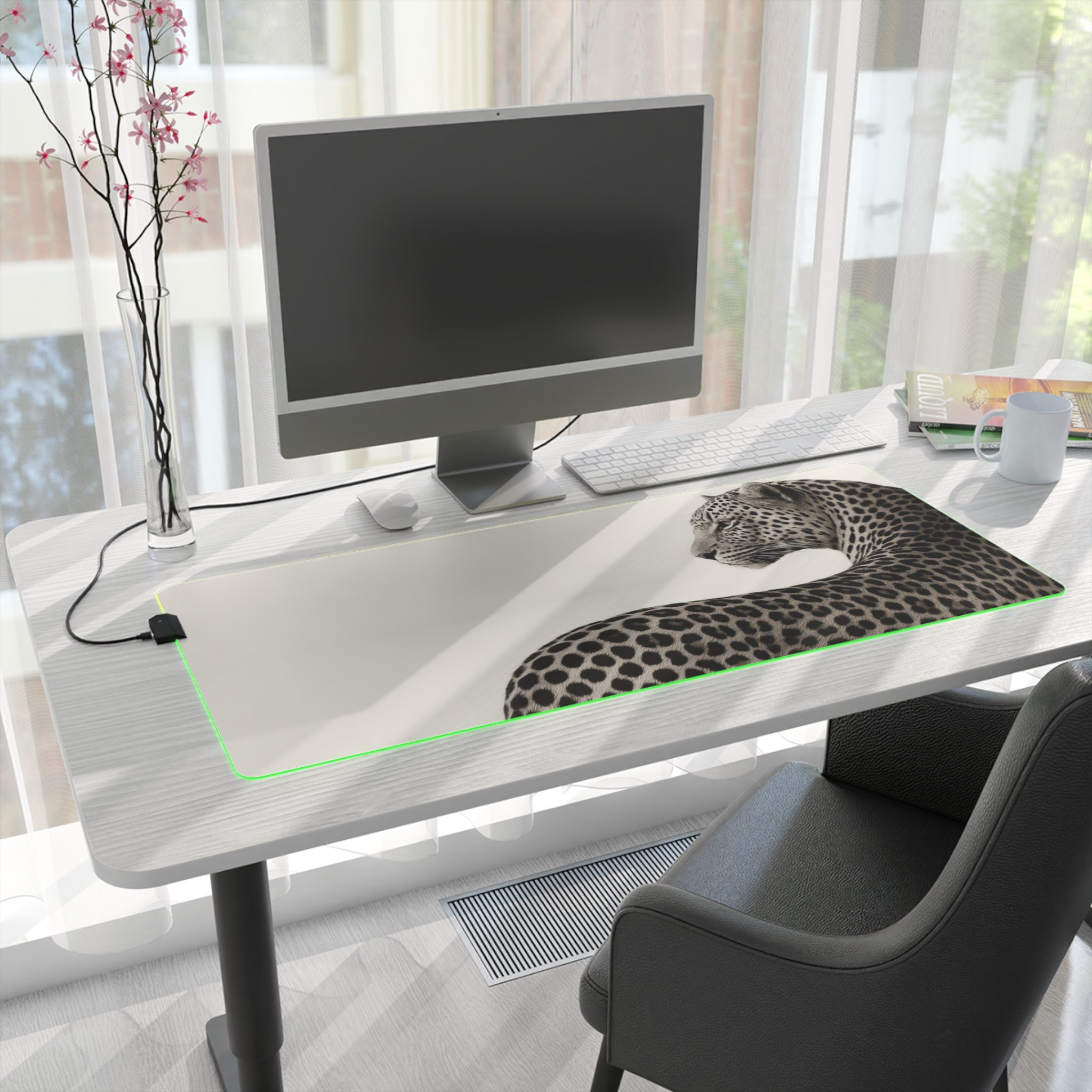 Leopard LED Gaming WHITE