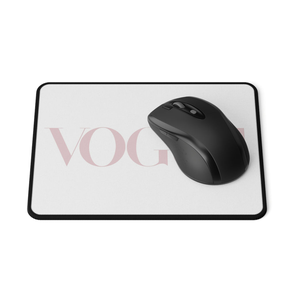 VOGUE Pink Logo Non-Slip Gaming Mouse Pad