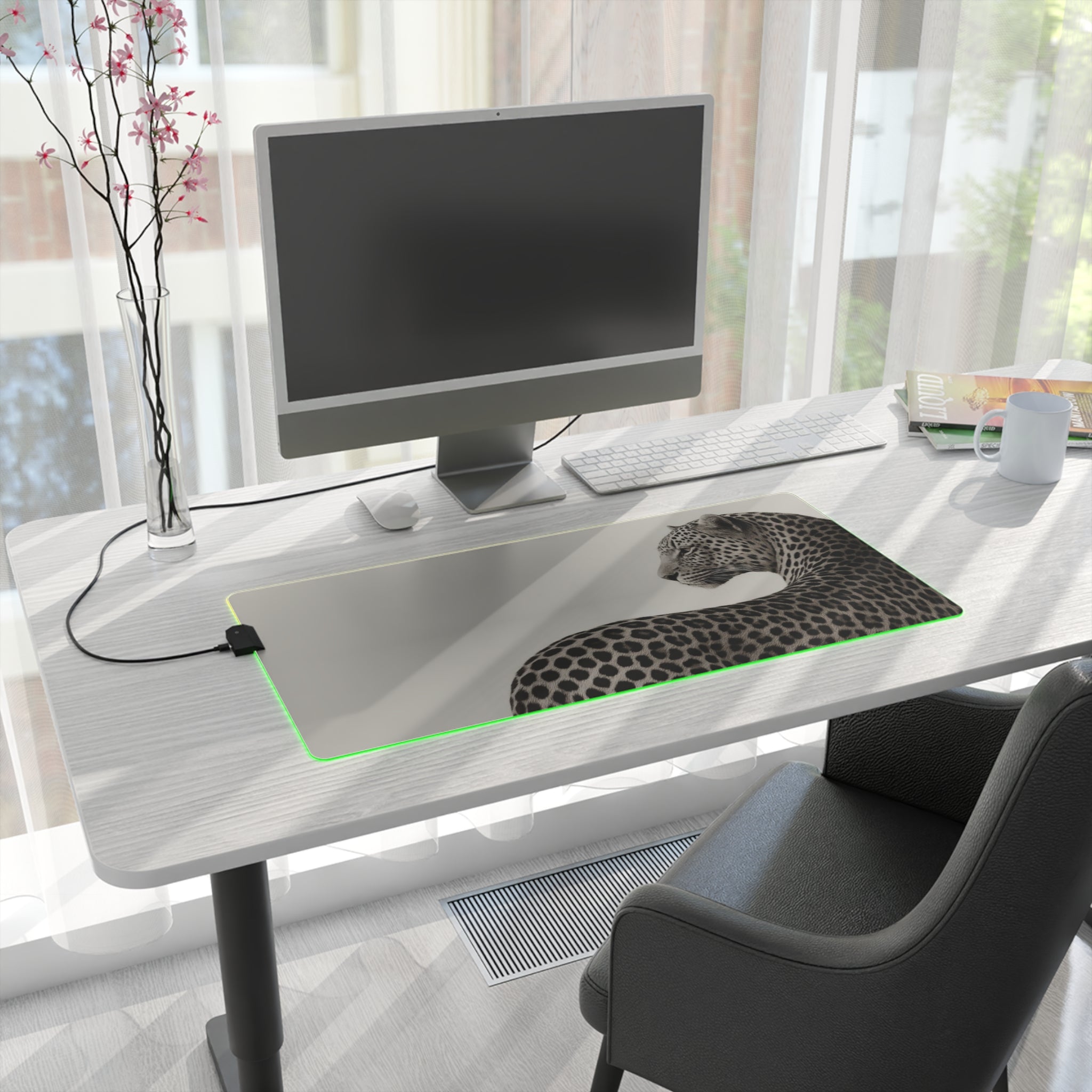 Leopard LED Gaming WHITE